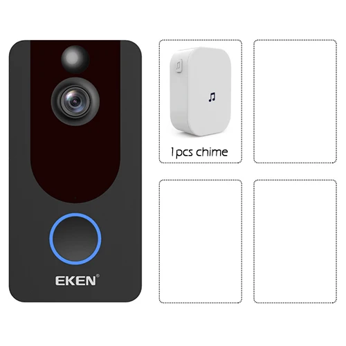 OP3 V7 Смарт IP 1080P видеодомофон wifi видео дверной звонок камера для квартиры ИК сигнализация беспроводная камера безопасности - Цвет: OP3