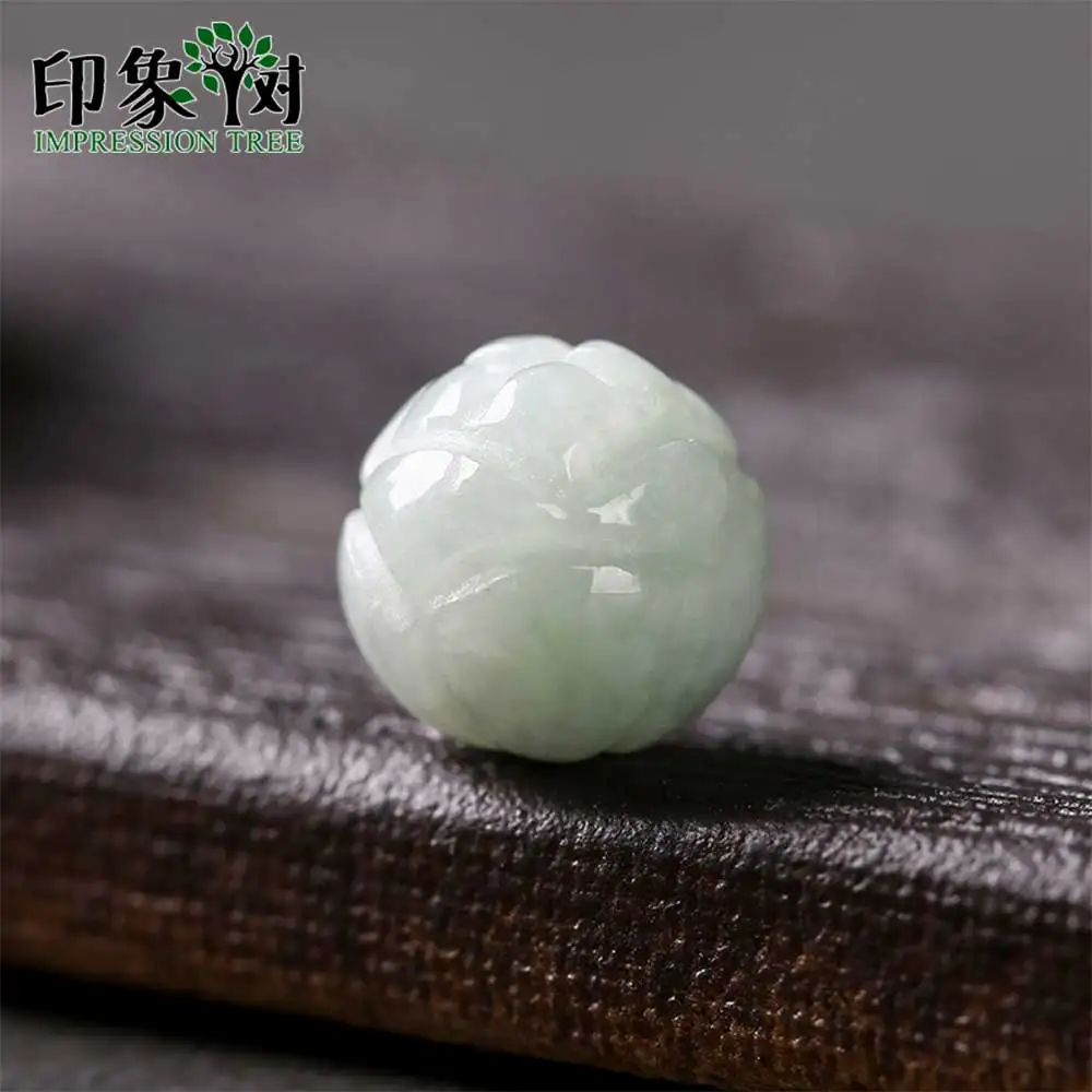 Натуральные круглые бусины в форме лотоса Jadeite 4 шт. 9x9 мм драгоценный камень Jad E