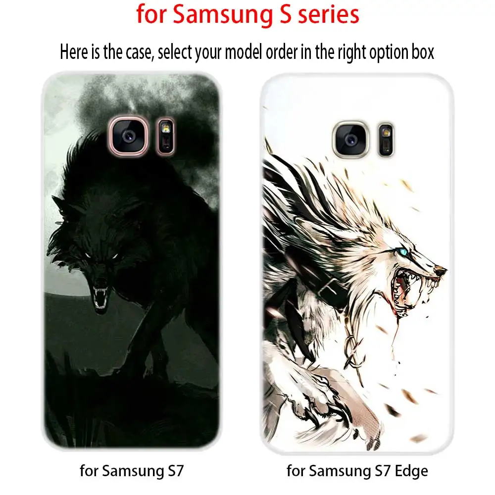 Мягкий силиконовый чехол для Samsung S30 S20 S11 S10 S9 S8 Plus lite 11e 10e Uitra S7Edge гневей кричащий волка|Бамперы| |