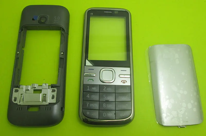 Корпус Крышка батарейного отсека Клавиатуры клавиатура для Nokia C5 00 Замена Ремонт