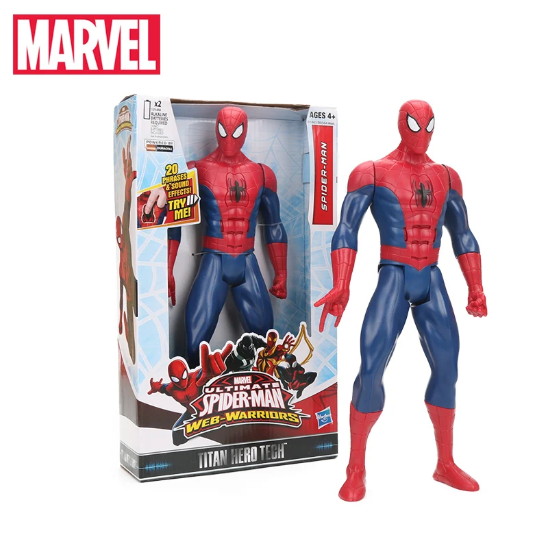 Marvel Toys 26 30 см электронная Фигурка Человека паука Капитан Америка титановый герой