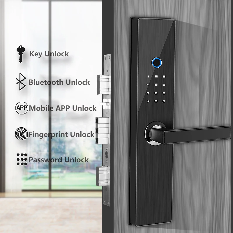 Электронный комбинированный дверной замок цифровой сенсорный экран с кодом