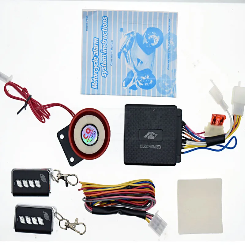 12V мотоцикл велосипед Противоугонная охранная сигнализация Системы Мотоцикл Скутер 125db пульт дистанционного управления переменного тока