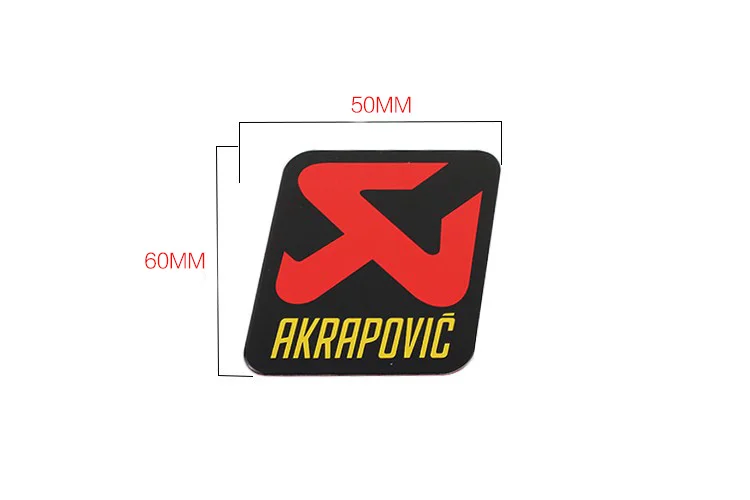 Small AKRAPOVIC 3D алюминиевый термостойкий алюминиевый мотоцикл Выхлопная наклейка на трубы наклейка для Scorpio Yoshimura Akrapovic наклейка 5 размеров - Цвет: Small AKRAPOVIC