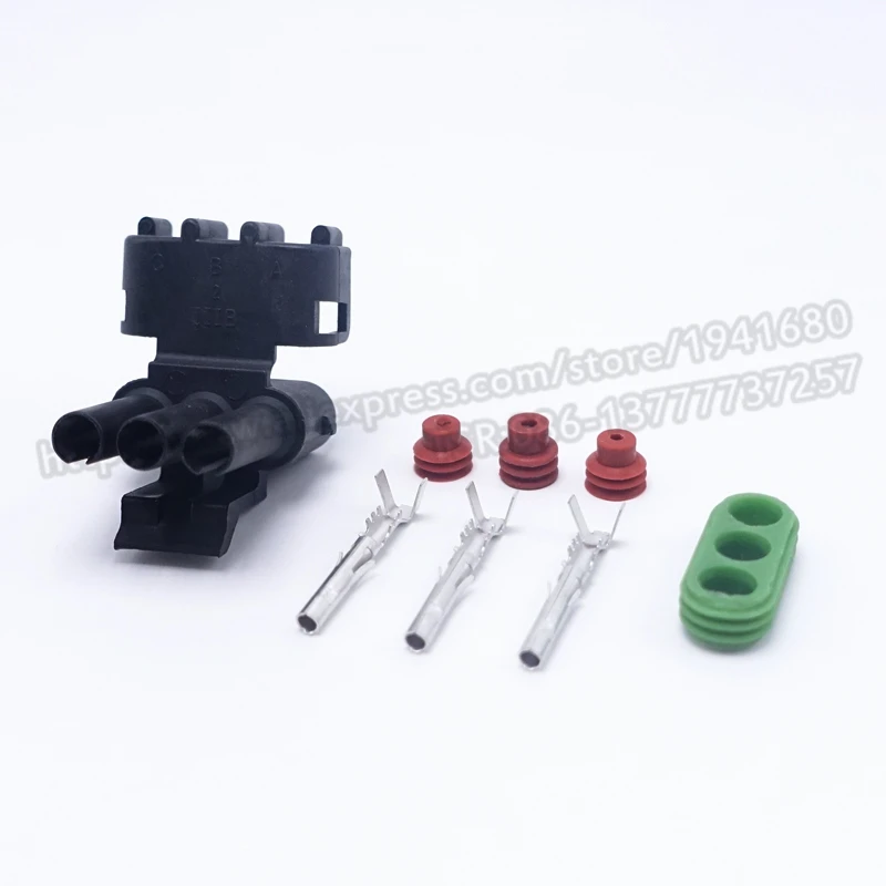 Delphi Weatherpack Style 2 5 Series 3 позиционный автоматический разъем герметичный штекер электрический провод