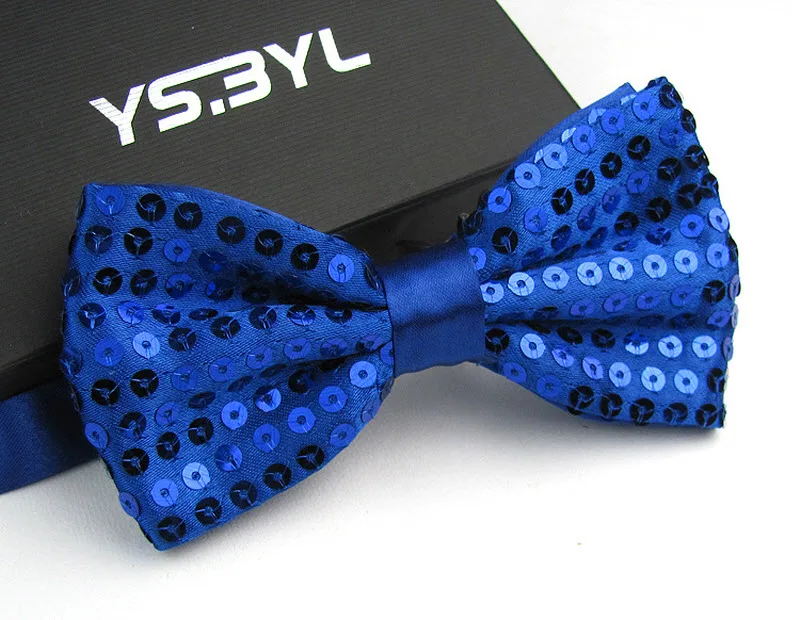 royal blue Блестящий мужской галстук-бабочка, шикарные женские галстуки для смокингов, Бабочка, жаккардовый галстук-бабочка, 17 цветов - Цвет: royal blue