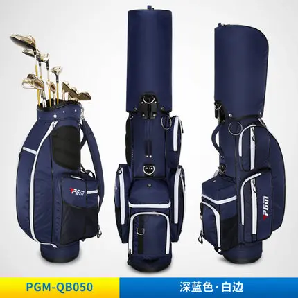 Pgm Выдвижная сумка для гольфа подставка для дисков Caddy подушка безопасности нейлоновая сумка для гольфа дорожная авиационная посылка большая емкость D0479 - Цвет: White NAVY
