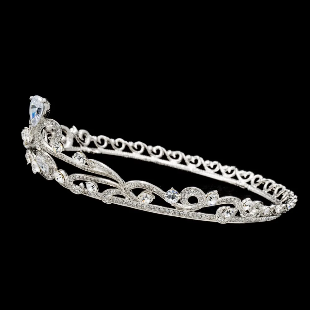 Женская свадебная тиара с инкрустацией инкрустированная натуральными