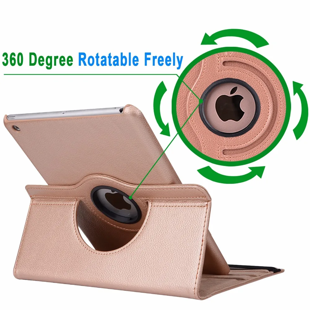 Кожаный чехол с поворотом на 360 градусов для Apple iPad Air 3 10 5 2019 Pro 2017 | Компьютеры и