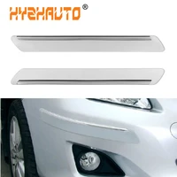 HYZHAUTO Car Bumper Protector Truck Auto Bumpers Lip Anti-collision Protect Trim Strip Black White Grey Car Sticker 2Pcs