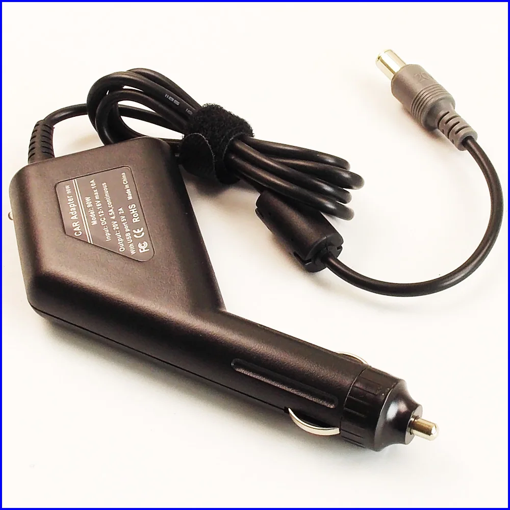 20V 4.5A Laptop Car DC Adapter Charger Power+USB for IBM Lenovo Thinkpad X100 X100e X121 X120e X121e X200 X201 X220 X230 X300 | Компьютеры