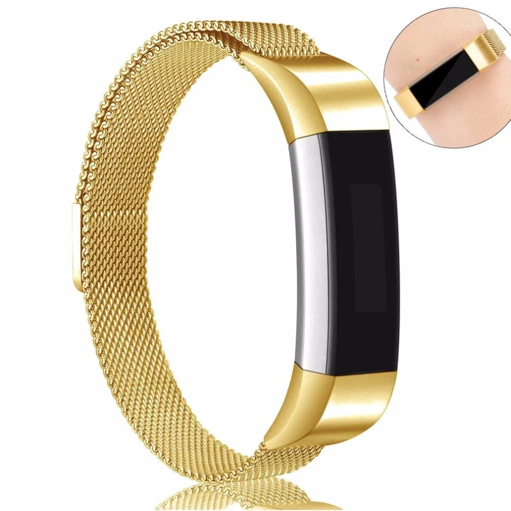 Металлические ремешки для Fitbit Alta/Alta HR/Ace Миланская нержавеющая сталь заменяемые