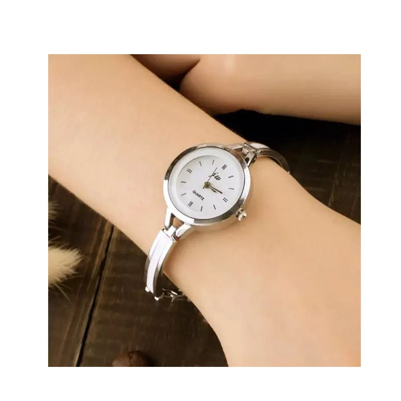 

TIke Toker Elegant Watches Lady Stainless Ladies Dress Watch Femme Bracelet Style Quartz Wristwatch Clock