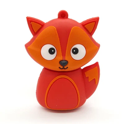USB 2.0 Флеш-карта памяти Usb флеш-накопитель 128GB Fox/Horse/Robot, 32GB 64GB 16G, Usb флеш-накопитель - Цвет: USB 2.0