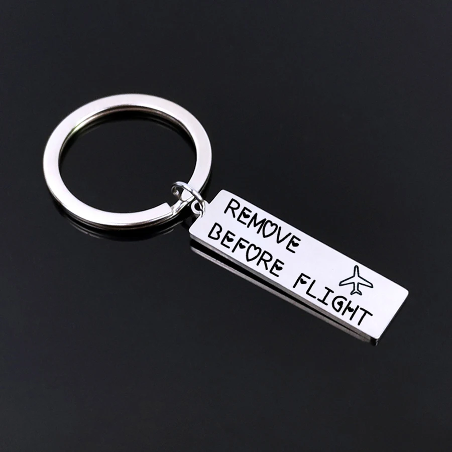 Брелок для ключей с надписью REMOVE BEFORE FLIGHT | Украшения и аксессуары