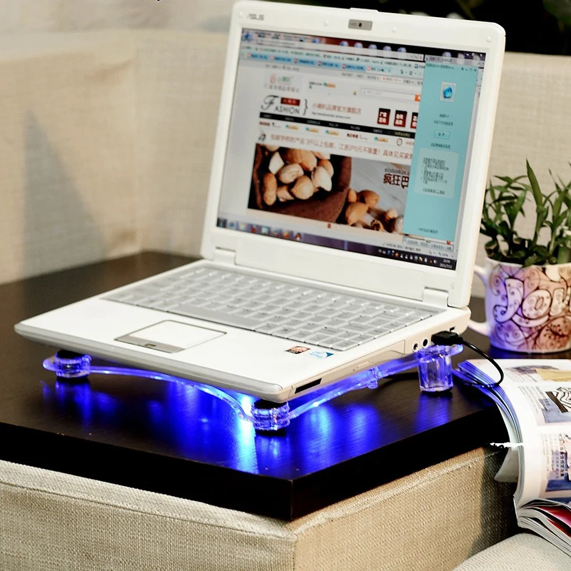 Новый USB 3 вентилятор прозрачный охлаждающий для ноутбука охлаждающая