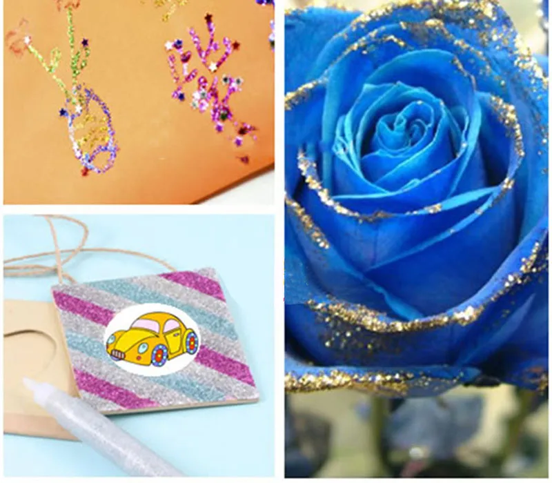 10 шт. DIY ремесла флэш красочный клей дети украсить искусство Декоративный рисунок