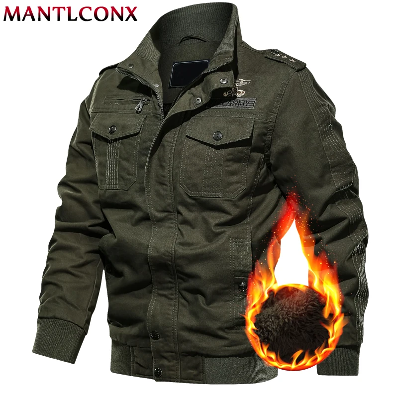 Мужская теплая куртка MANTLCONX армейская карго 6XL|Мужские куртки| |