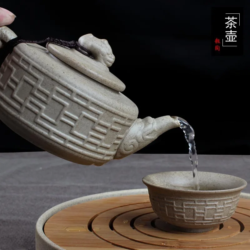 

Грубая керамика, ретро, Gongfu teaset, керамическая чайная чашка, пуэр, черный чай, Tieguanyin, зеленый чай, белый чай, бесплатная доставка
