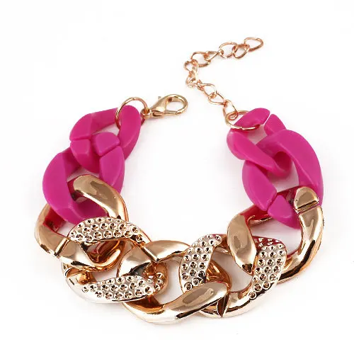 Новое поступление 2017 модные браслеты в форме цепи изысканный браслет пяти цветов