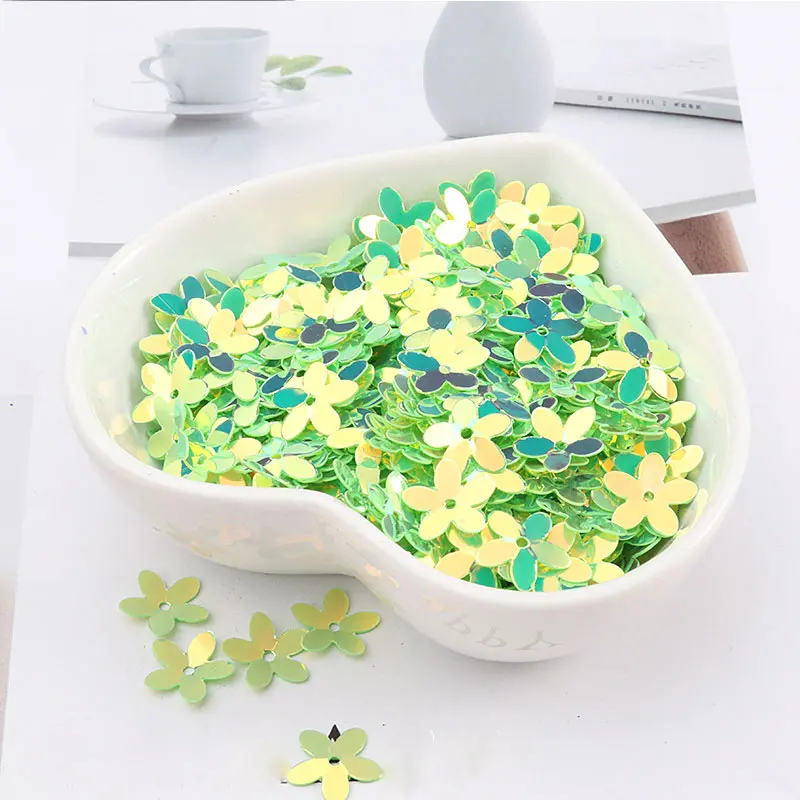 Golden light green Бисер для шитья цветов, 10 мм, блестки, сделай сам, 350 шт, для рукоделия, блестки, плоская смола - Цвет: Golden light green