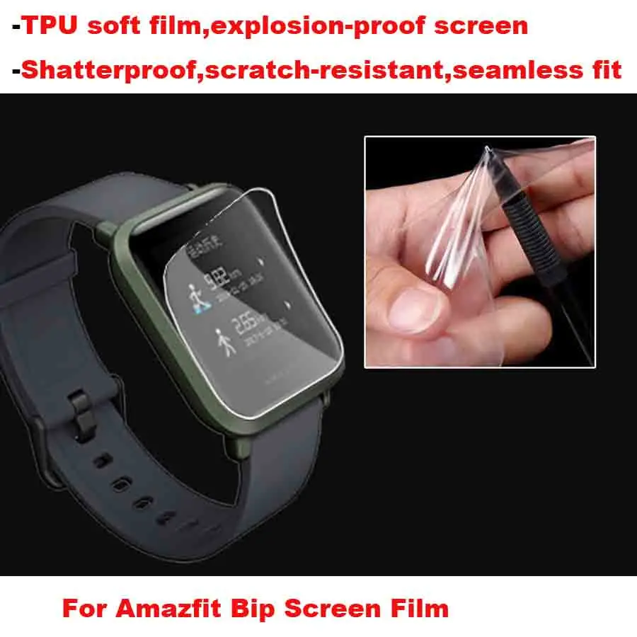 7/лот для Xiaomi Huami Amazfit Bip Bit Lite ремешок часов 20 мм наручный браслет защита экрана