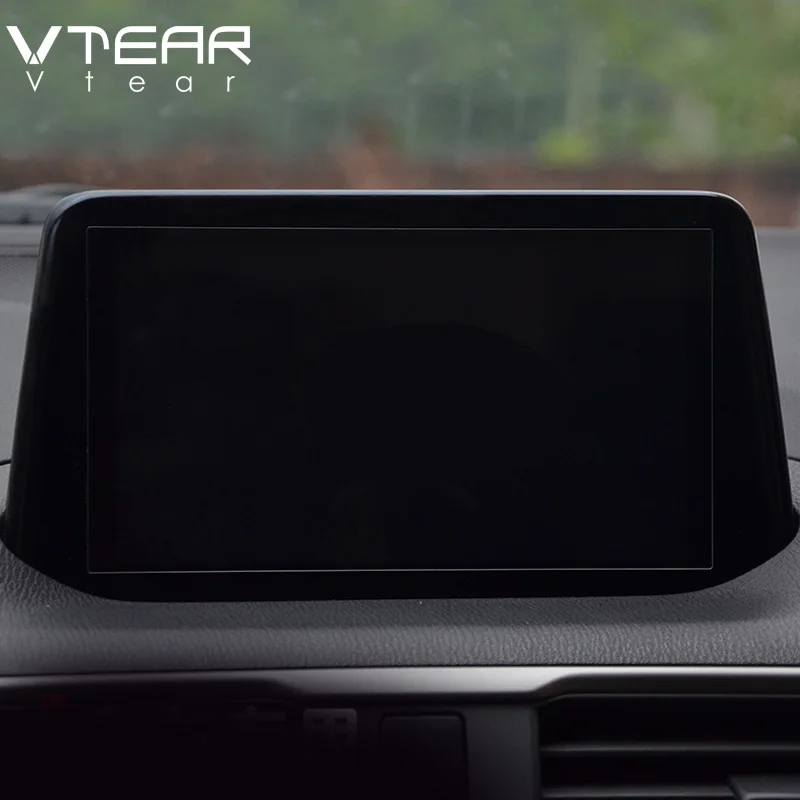 Vtear для Mazda 3 Axela gps Навигация экран стальной материал Защитная пленка для ЖК-экрана пленка наклейка аксессуары
