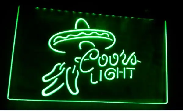 B-277 светлое пиво Coors Бар Паб Клуб 3d знаки светодиодный неоновый Световой значок