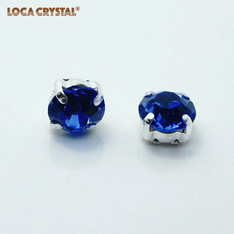 50 шт./упак. Light Sapphire Factory прямая продажа ss24 ss28 ss34 ss38 Claw стразы шатоны стеклянные