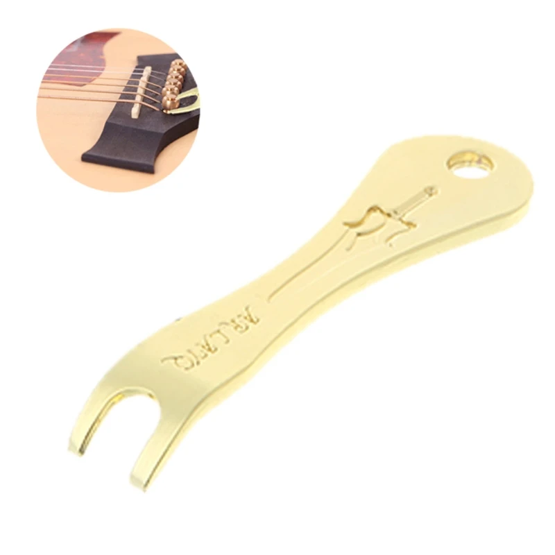 Акустическая гитара веревка для ногтей Peg потянув Съемник Мост Pin Remover удобный