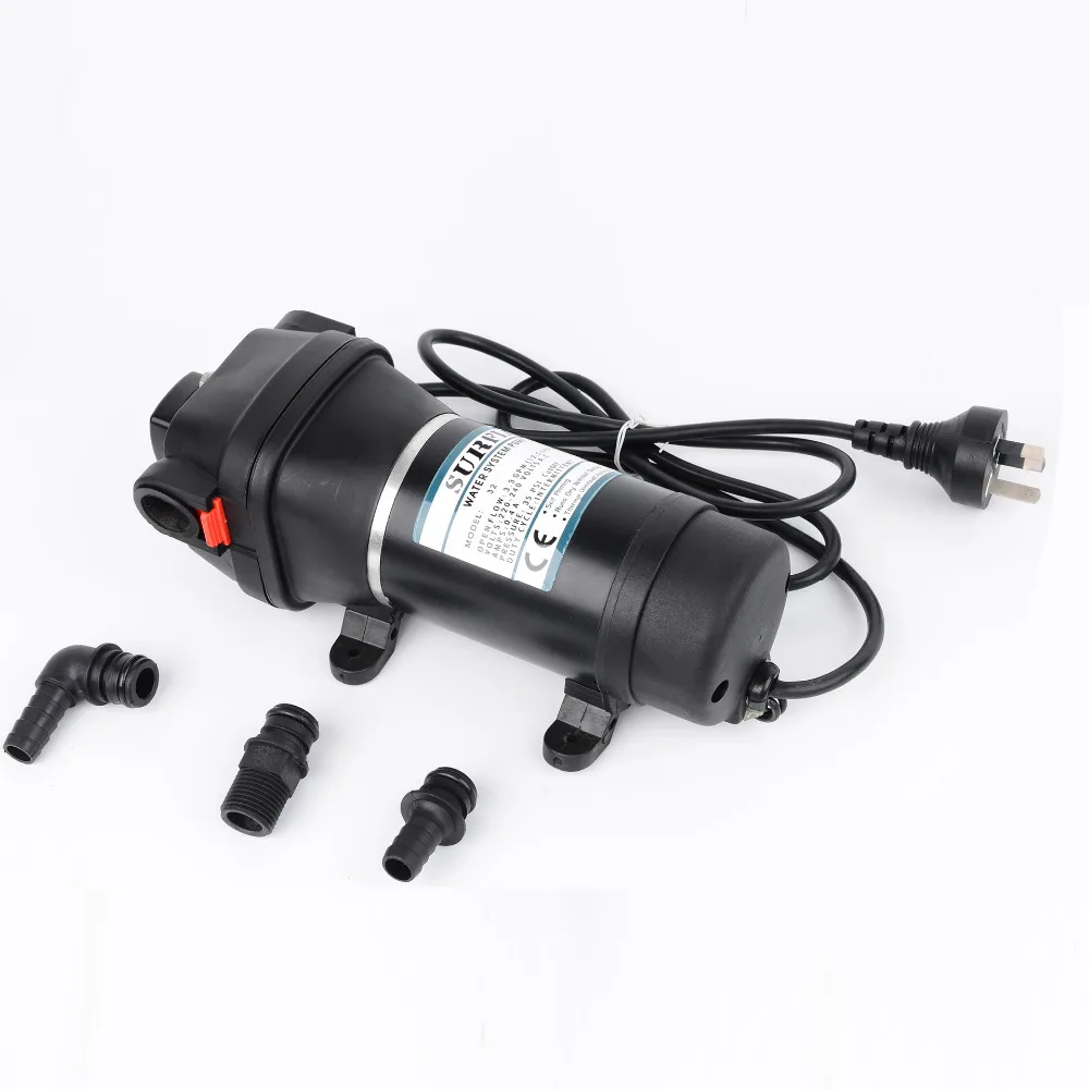 SURFLO KDP 35D AC 220V 3.3GPM 2.4bar отрезанный четырехкамерный сантопреновый мембранный