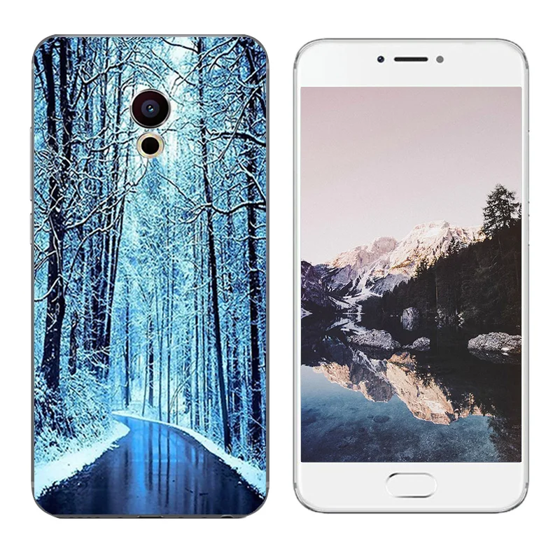 Чехол для Meizu Pro 6 с принтом снежинки чехол Mx6 мягкий силиконовый из ТПУ Pro6 s чехлы