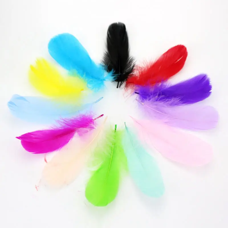 Новинка! Оптовая продажа Клыков Цвет 100 шт. качество натуральный гусиных перьев 5 7
