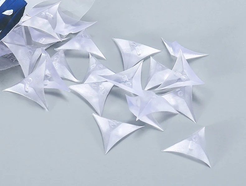 KAK 50PCS PVC Clear Dustproof Corner Protector Protective Edge Triangles for Furniture Hardware Cabinet Drawer Corner Bracket