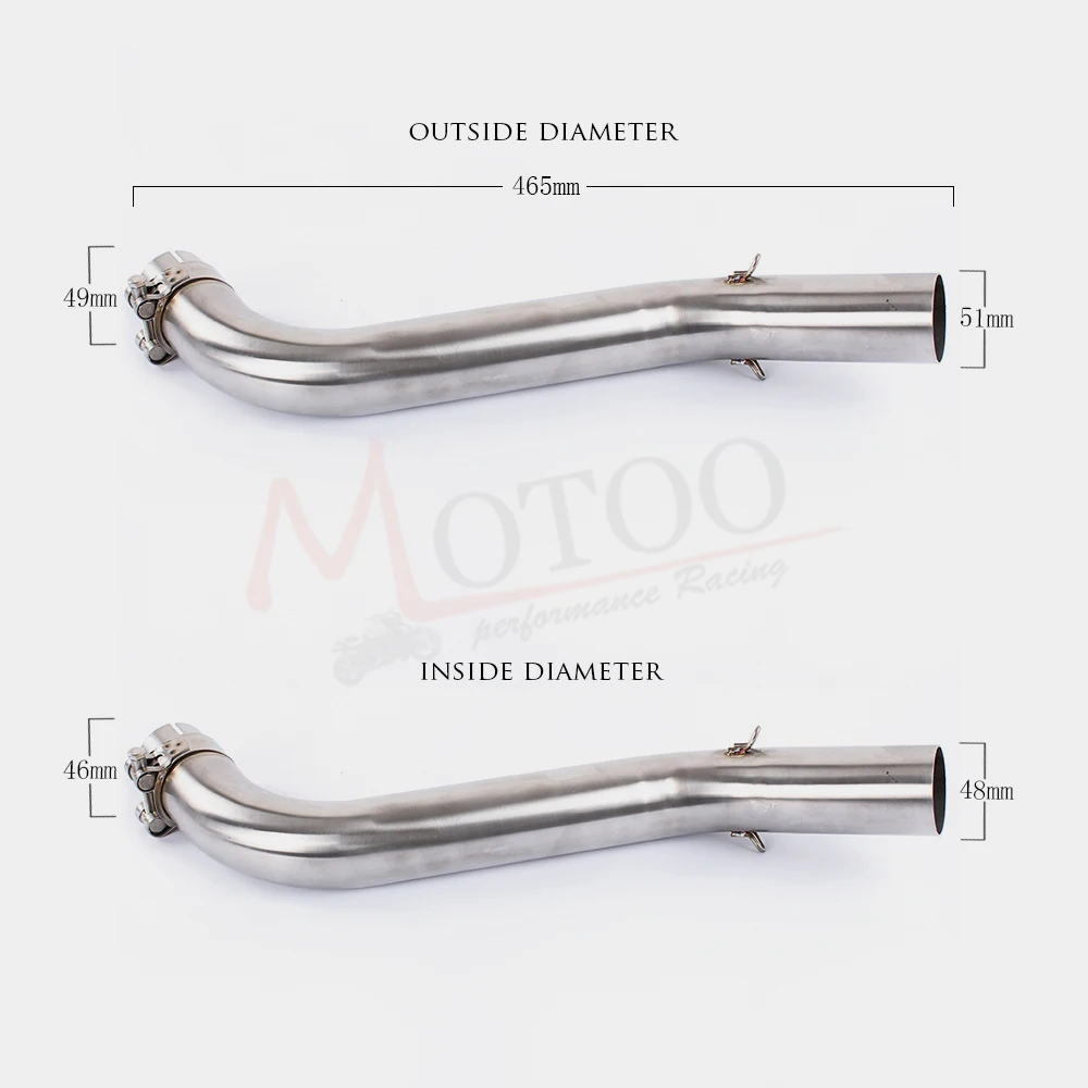 Моту-средняя выхлопная труба мотоцикла круглый глушитель для Benelli 600 Benelli600 BN600 BJ600 Slip-On нержавеющая сталь все годы