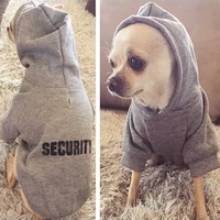 security dog clothes classic pet dog hoodies clothes for small dog autumn coat jacket for yorkie chihuahua puppy clothing
