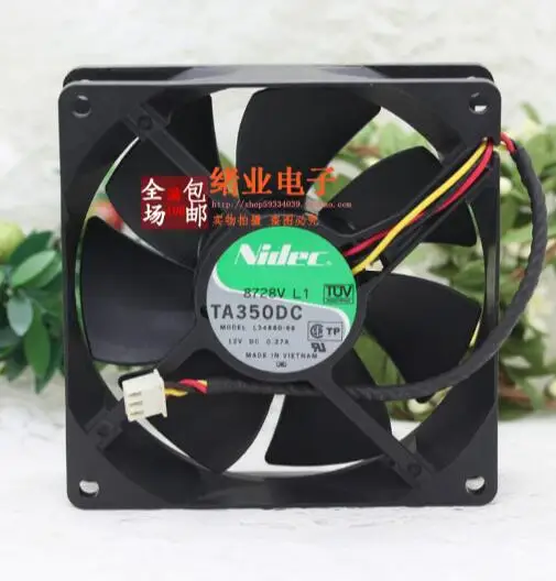 Nidec TA350DC L34880-68 90*90*25 0.27A 12V 3 корпус процессора с большим вентилятором | Компьютеры и