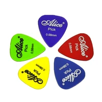 lots of 100pcs alice ap h thin 0 58mm glossy clear transparent pc guitar picks mixed colors