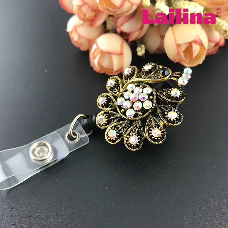 Стразы Павлин медсестра ID значок держатель брошь доктор | Украшения и аксессуары