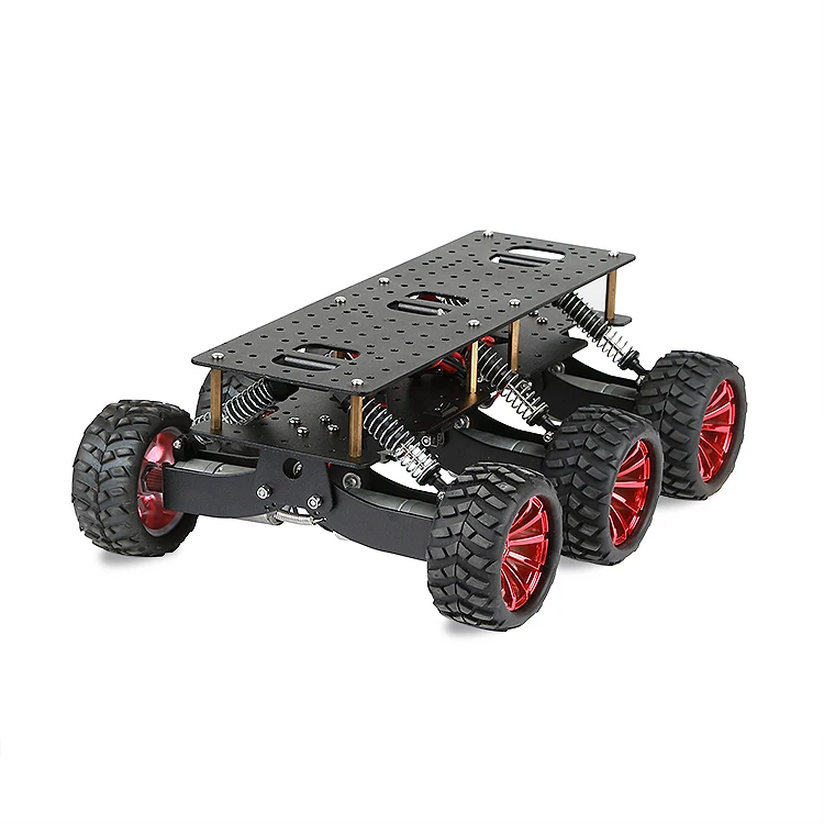 Робот автомобиль Smart 6WD шасси амортизационная платформа для поиска и спасения