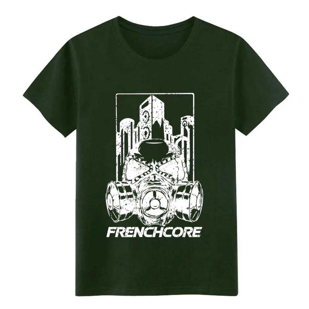 Мужская футболка Frenchcore (белая) на заказ 100% хлопок S XXXL крутая графическая летняя