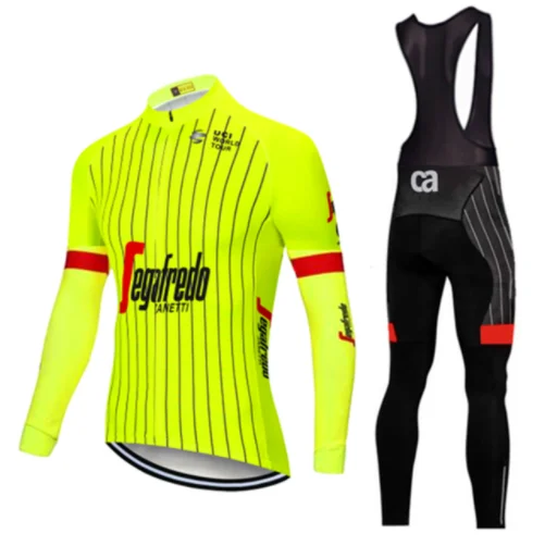 Cycling set Треккинг Marca de alta qualidade pro tecidos Finos desgaste Ciclismo longo Jersey ciclismo roupas bicicleta roupas Calcas - Цвет: Cycling set