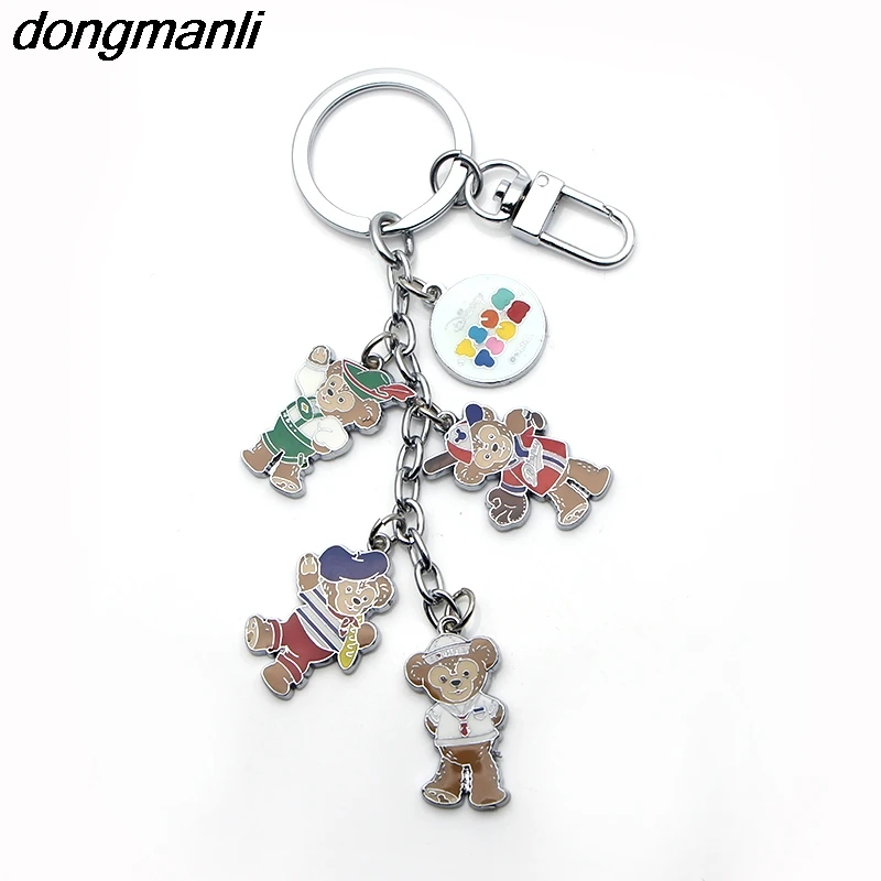 P1681 Dongmanli аниме мультфильм милый Лило& Ститч брелок подарок металл эмаль chaviro автомобиль брелки фигурки подвески