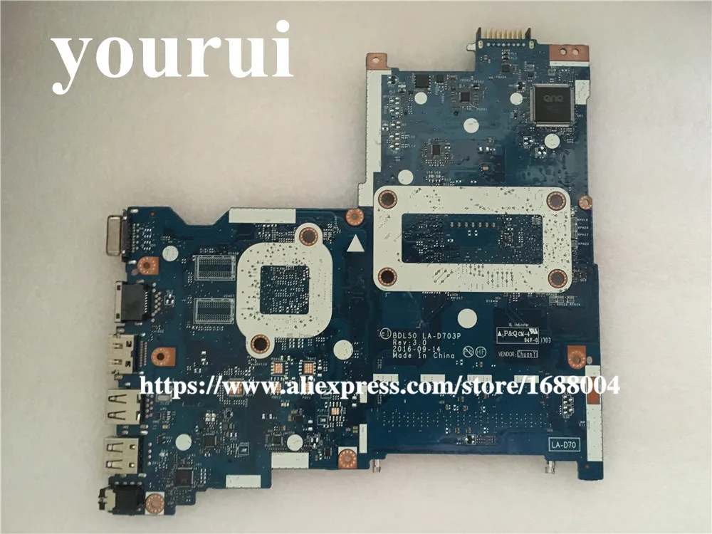 For HP 250 G5 15-AC Laptop motherboard 858583-601 I3-5005U CPU DDR3 BDL50 LA-D703P REV:3.0 Test good | Компьютеры и офис