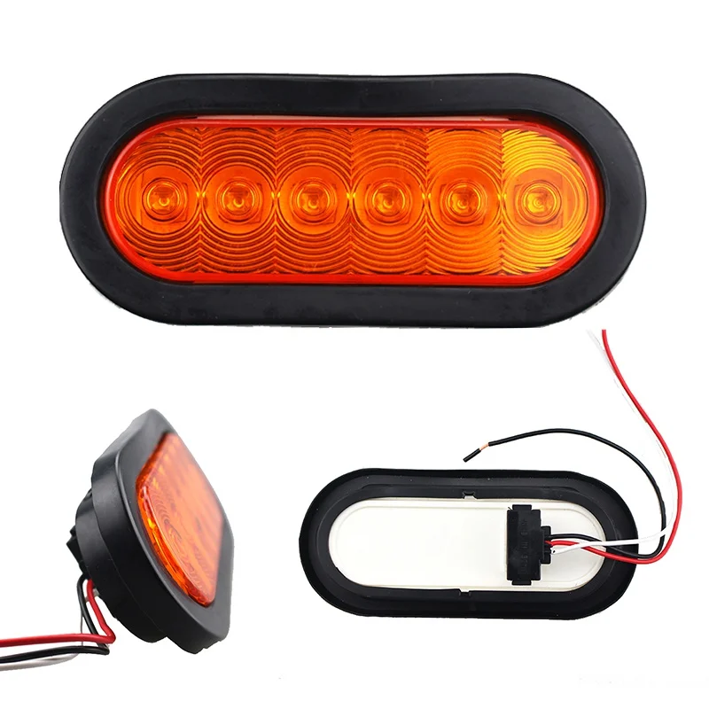 

2 шт., овальные светодиодные ламсветильник для прицепа