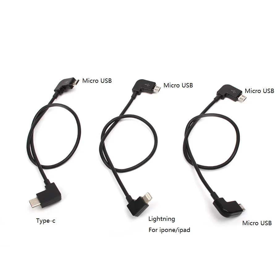 Кабель для передачи данных DJI Spark/MAVIC Pro/Mavic 2 Air Control Micro USB освещения/type C/Micro кабель