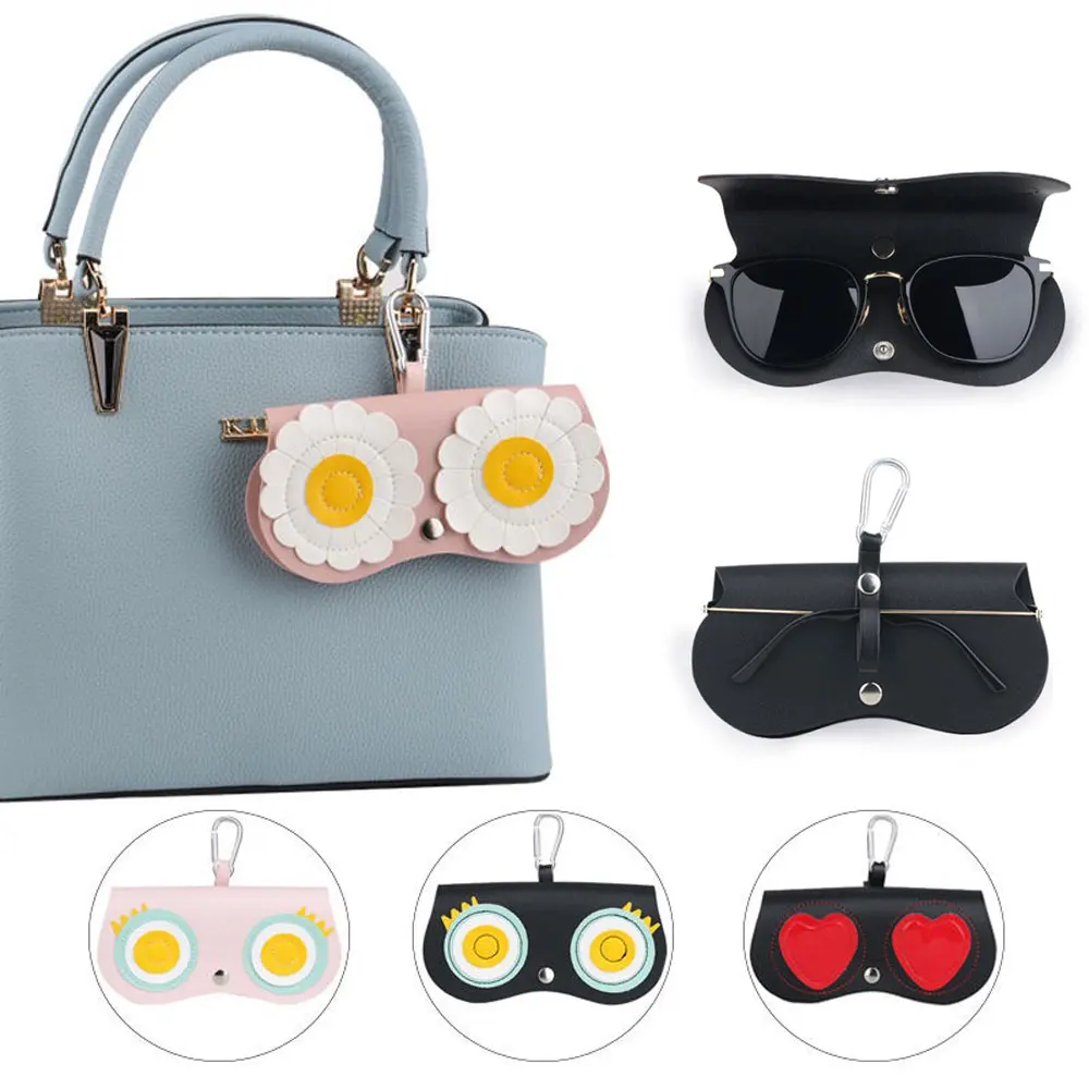 NALOAIN солнцезащитные очки для женщин чехол из искусственной кожи милый мультфильм