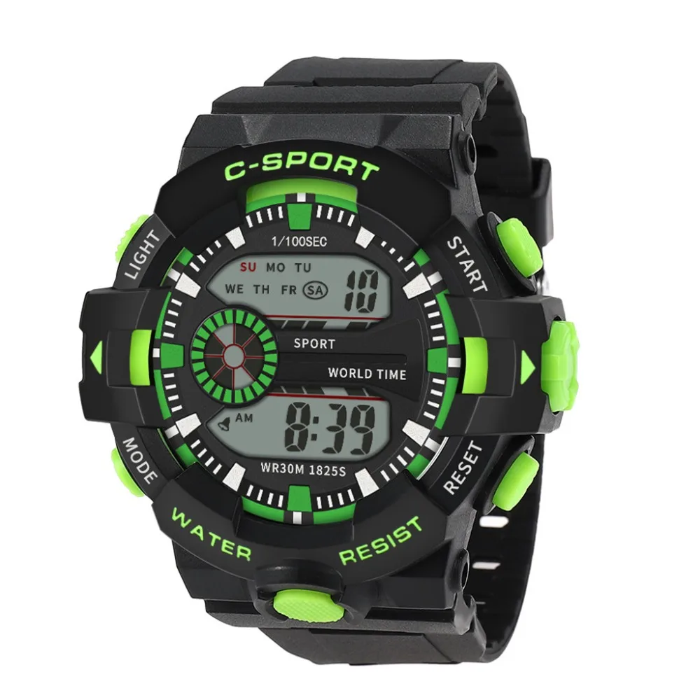 Men's Multi Function Military Sports Watch Luxury Men Analog Digital Sport LED Waterproof Wrist Watch Relogio Clock reloj A