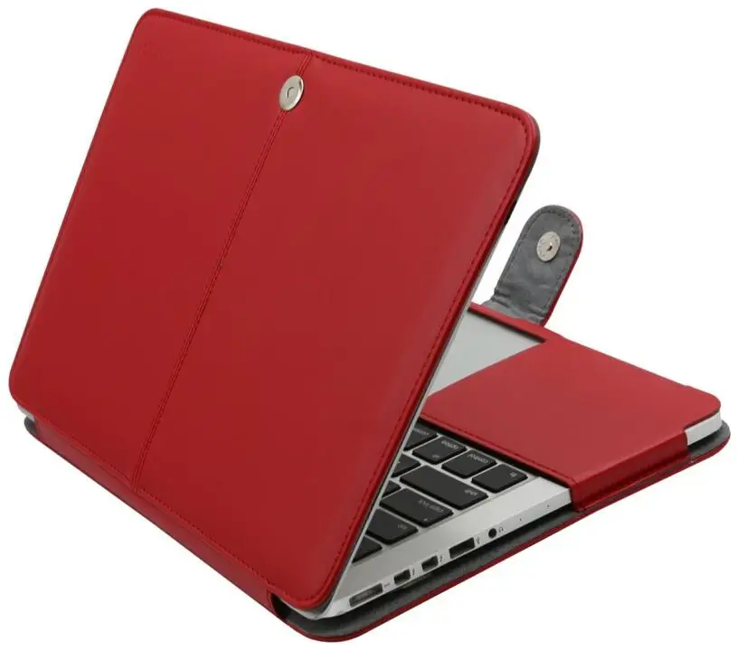 Red Case Чехол-книжка Mosiso из искусственной кожи для Macbook Pro 15 retina, модель A1398, аксессуары для планшетов, ноутбуков, черный, коричневый, красный - Цвет: Red Case