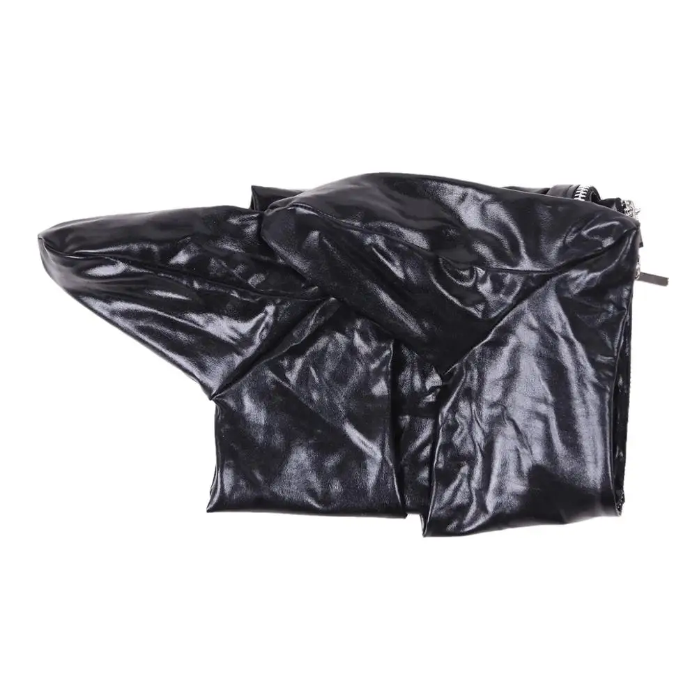 Легинсы LoveFun Wet Black с молнией блестящие леггинсы из спандекса. Соблазнительные